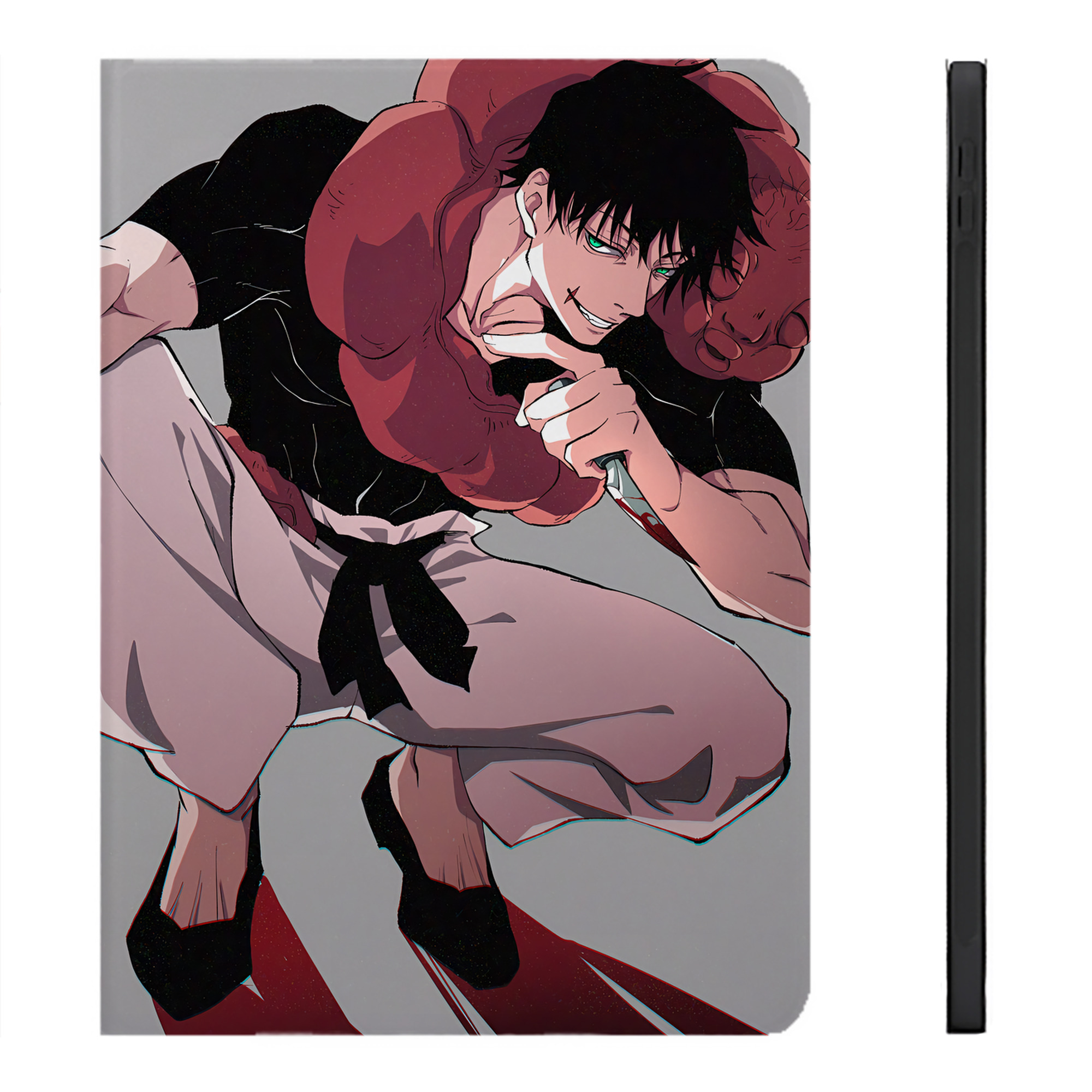 （画像用） 呪術廻戦 Jujutsu Kaisen IPadケース ペンホルダー付き ブックスタイルデザイン